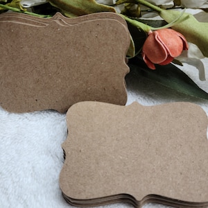 3 » de large - 50 Kraft Extra Heavy Weight Card Stock - Style support décoratif