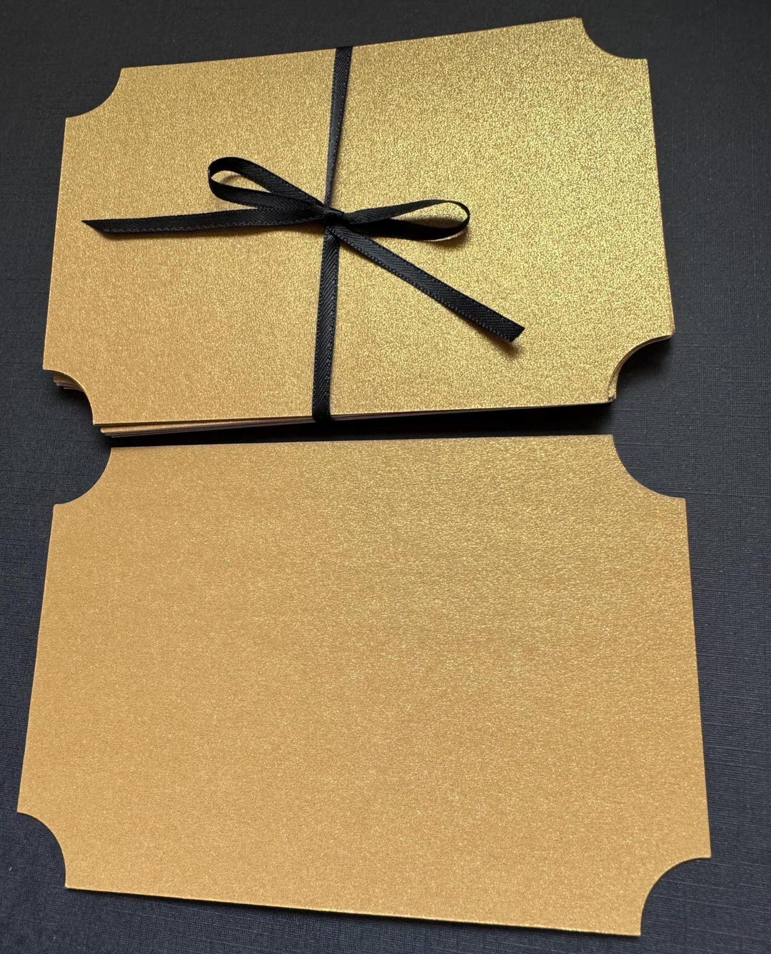 Set of 15 Gold Die Cut Card Toppers, Card Making Supplies, Junk ...