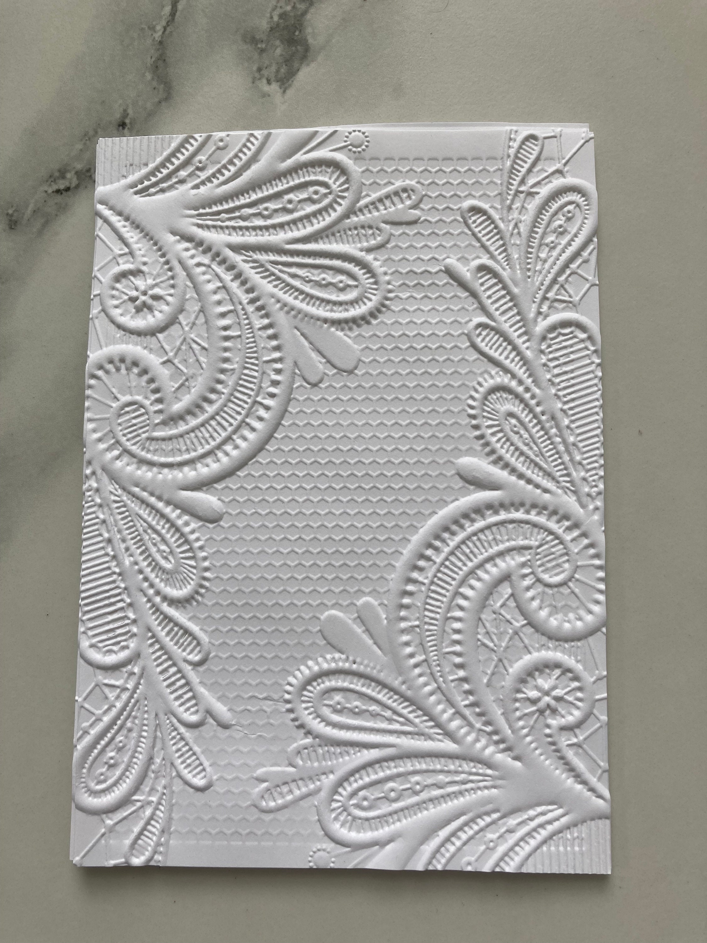 5- 3D Embossed Ornate Lace Sheets, Die Cut, Card Stock, Designer Paper ...