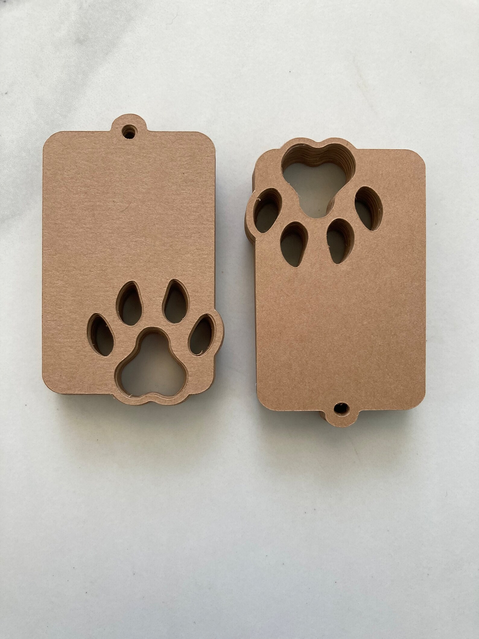 25 Die Cut Paw Print Gift Tags Paw Print Price Tags Animal Paw Print