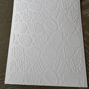 Set of 8 Embossed Designer Eggs Card Stock Sheets, Card Layering Sheets ...