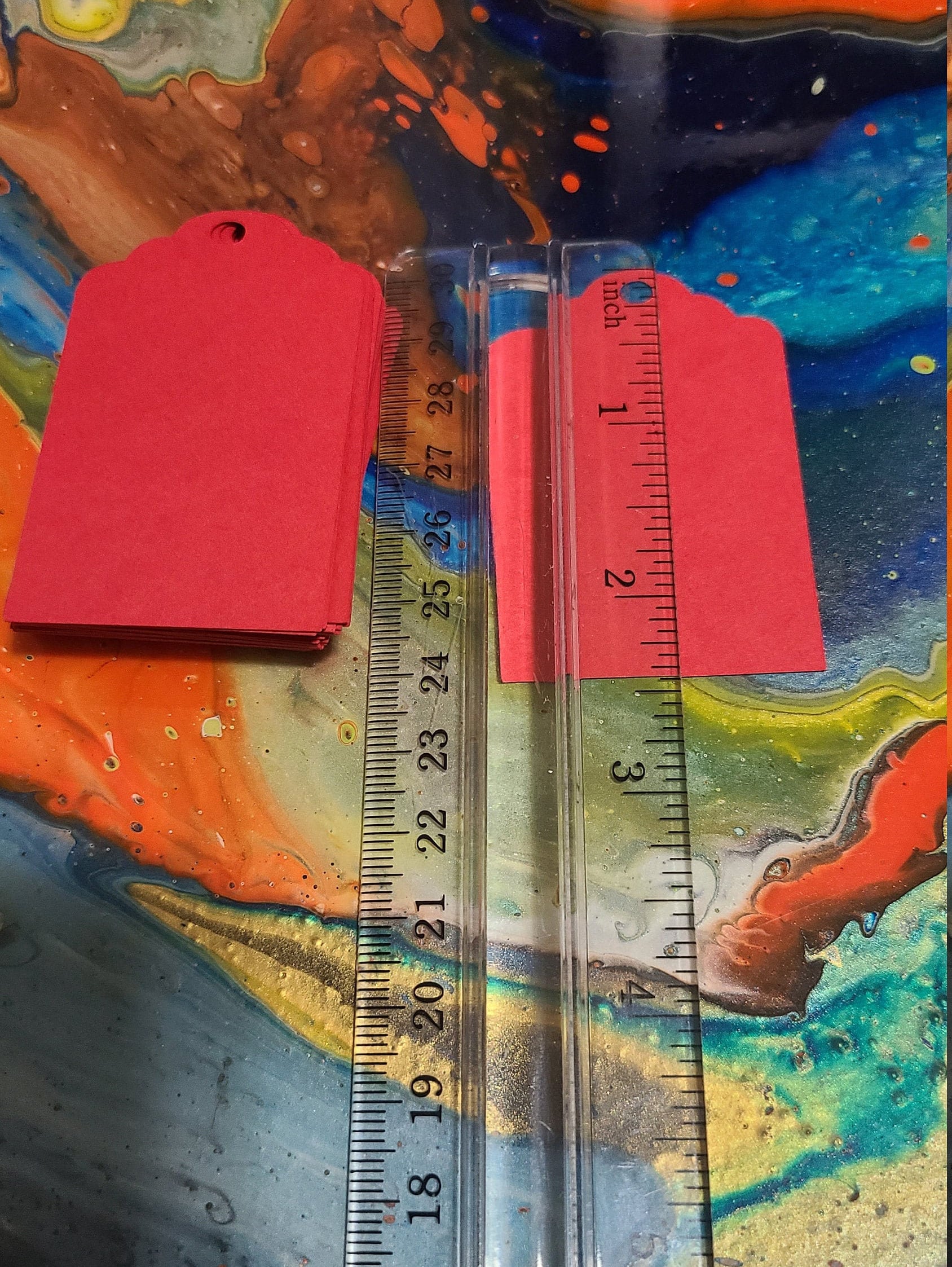 50 Medium Weight Red Price Tag Card Stock - Red Gift Tags - Price Tags ...