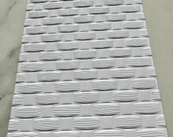 3D geweven kaarten met reliëf, geweven papier, gestructureerd karton, achtergrondvellen, kaarttopper, wit karton, designerpapier, 3D-kaartmateriaal