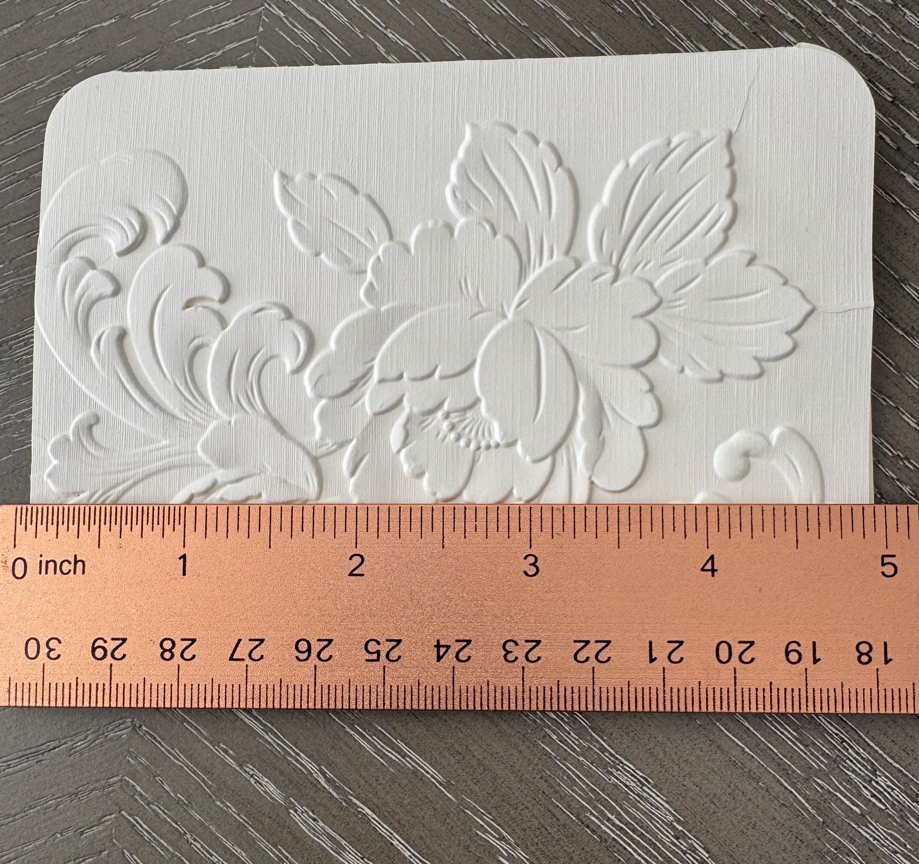 Set of 15 Mailable Ivory Floral 3D Embossed Stationery, Wedding Cards ...