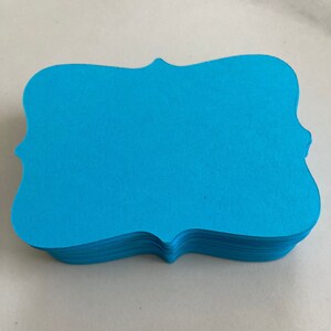 Cartes de support de 3 » de large -50 Blue Die Cut - Cartes extra lourdes - Cartes décoratives - Fournitures de fabrication de cartes - Fournitures d’estampillage - Papier cartonné