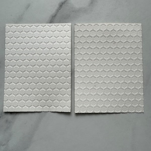 5 papier cartonné 3D gaufré crème nid d'abeille, dessus de carte en relief, Fournitures pour fabrication de cartes, objets prédécoupés, papier design, feuilles de fond gaufré