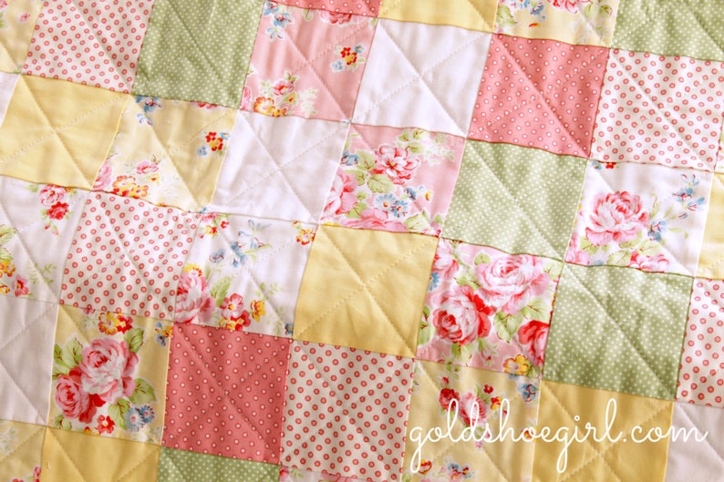 Baby Patchwork Quilt Design Your Own Quilt Custom Quilt ~ Made to Order Patchwork Quilt