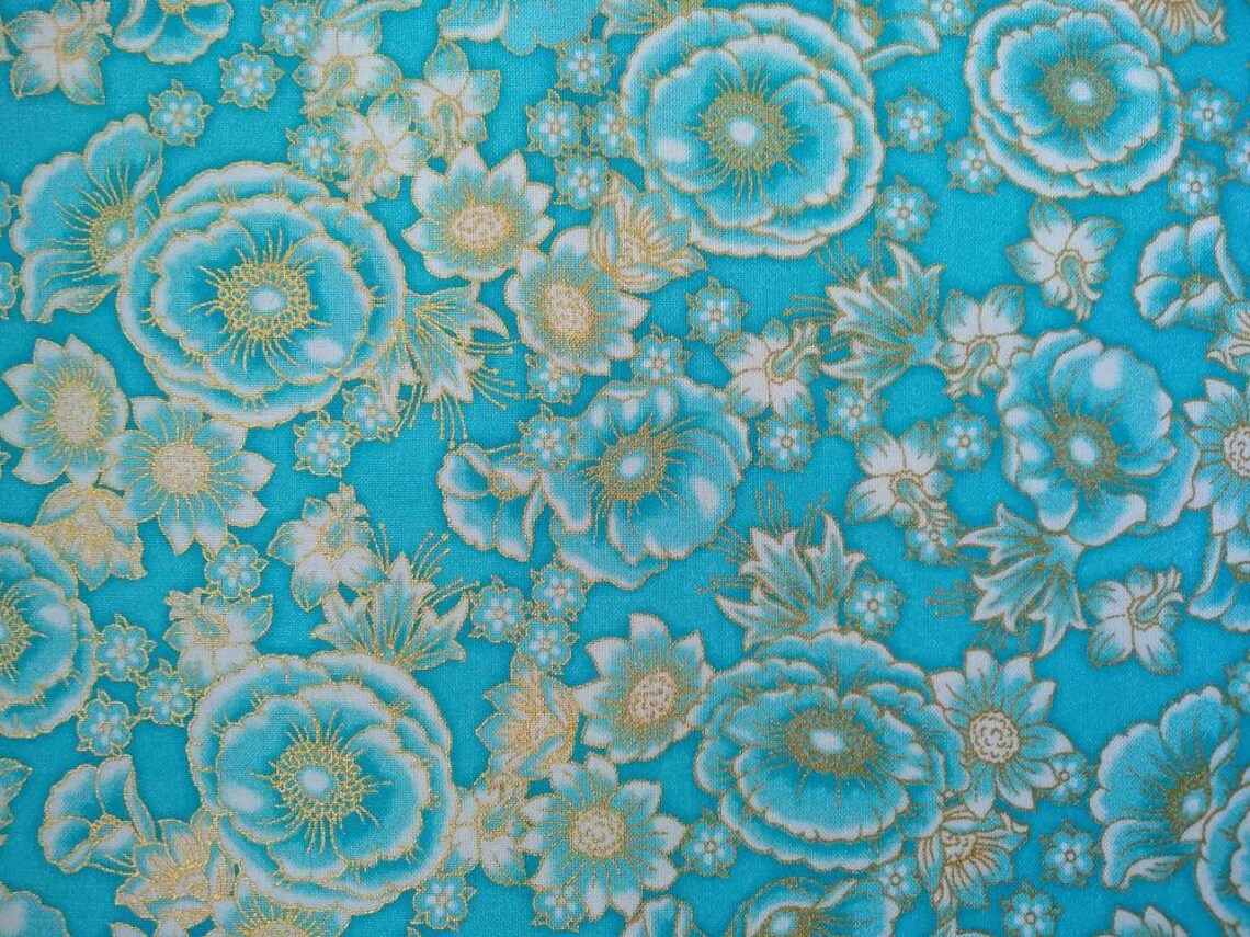 Floral Robert Kaufman fabric Florentine Garden 100 cotton Etsy