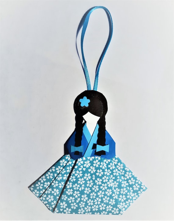 korean hanbok paper doll