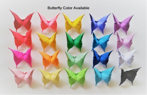 100 Origami Schmetterlinge Origami Schmetterling Papier Schmetterling Hochzeit Schmetterling Schmetterling Hochzeit Dekoration Schmetterling Kunst