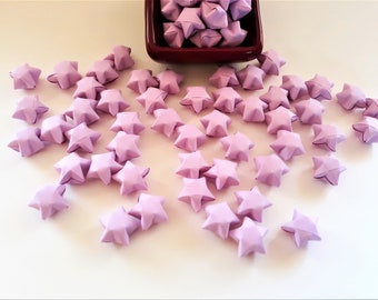 100 Pastel Purple Origami Lucky Stars