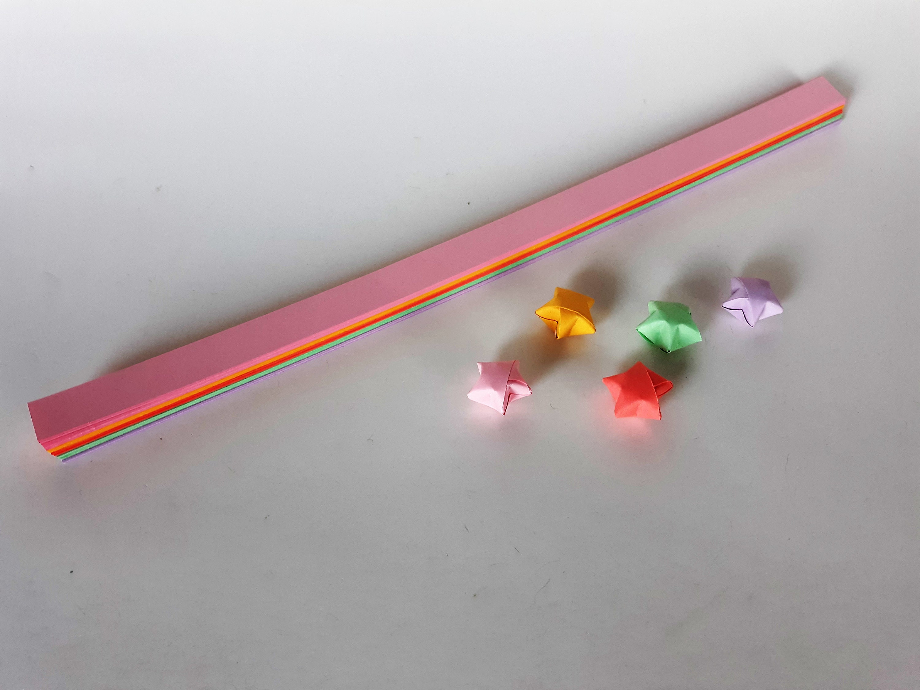 Origami Lucky Star Paper Strips 100 Count Pastel Delight Mix - Etsy