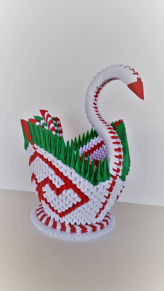 3d Origami Swan Holiday Swan Large Origami Paper Swan