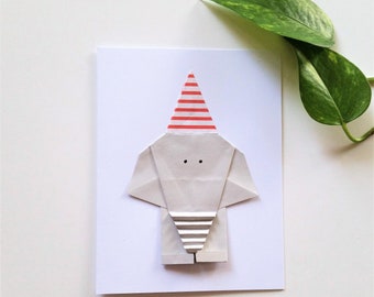 Origami Elephant Birthday Card| Origami Animal Card| Birthday Card Funny