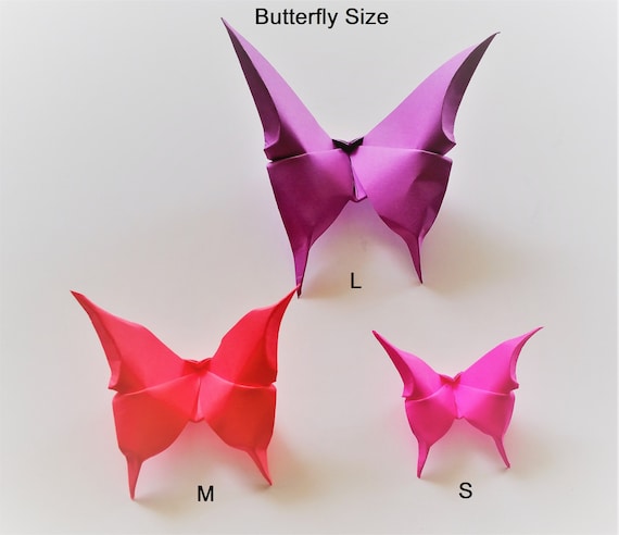 100 Origami Schmetterlinge Origami Schmetterling Papier Schmetterling Hochzeit Schmetterling Schmetterling Hochzeit Dekoration Schmetterling Kunst