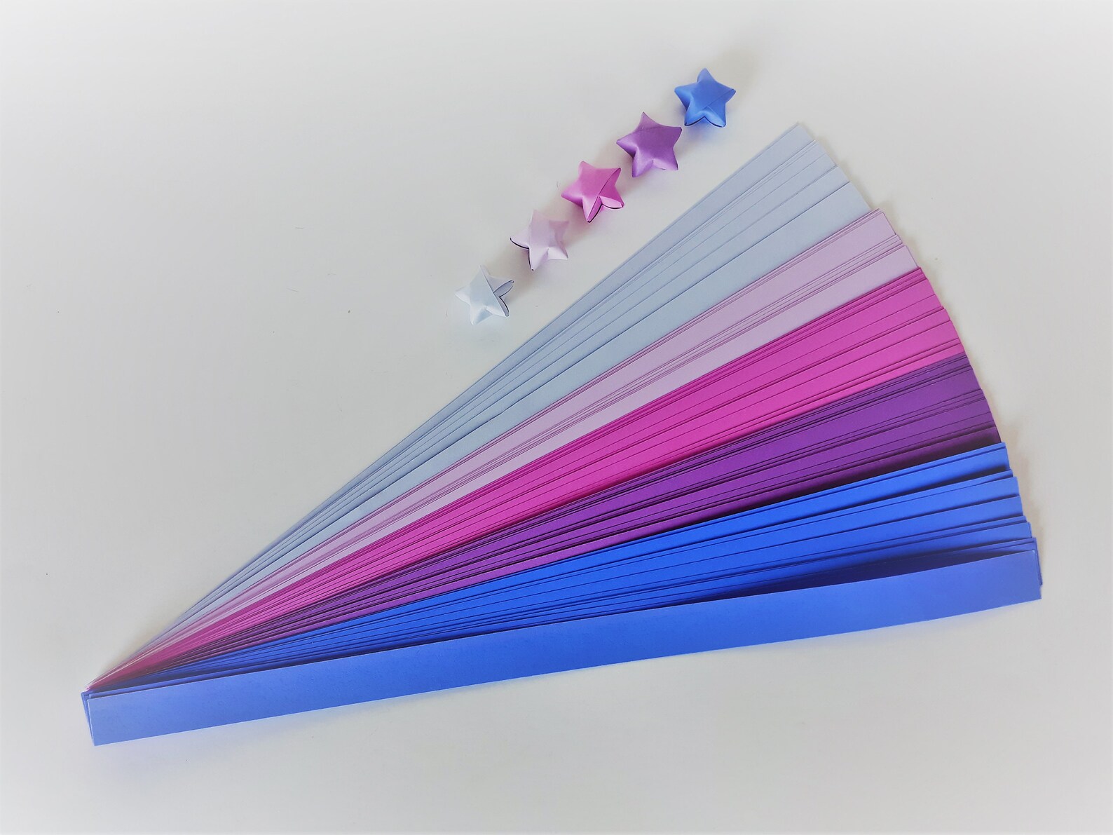 Origami Lucky Star Paper Strips 100 Count Purple & Plum Mix Etsy