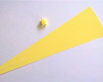 Pastel Yellow : Lucky Star Paper Strips (100)