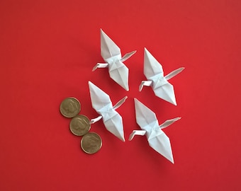 1000 2.5" White Origami Paper Cranes