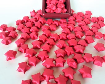 100 Red Origami Lucky Stars