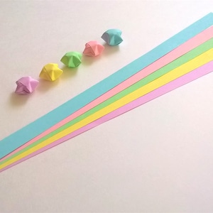 Pastel Mix : Lucky Star Paper Strips (100)