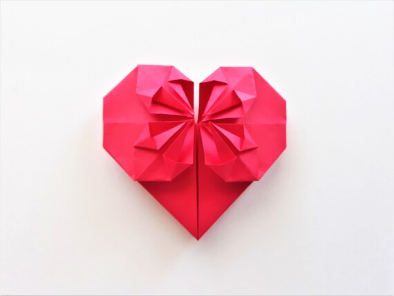 3d Origami Paper Hearts Origami Hearts Paper Hearts Wedding Favor Wedding Decoration 50