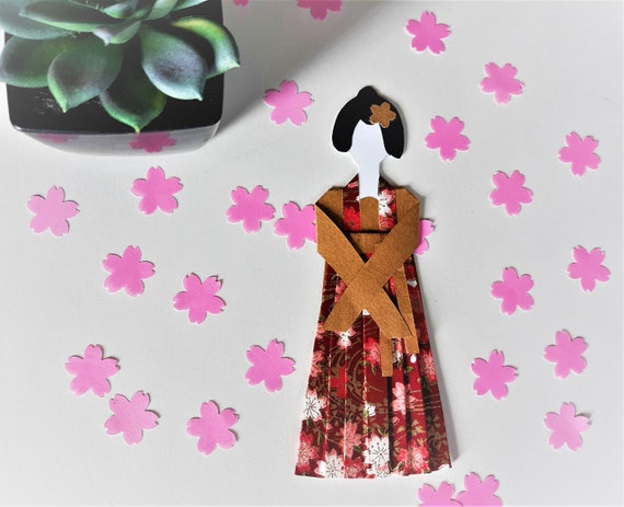origami paper doll