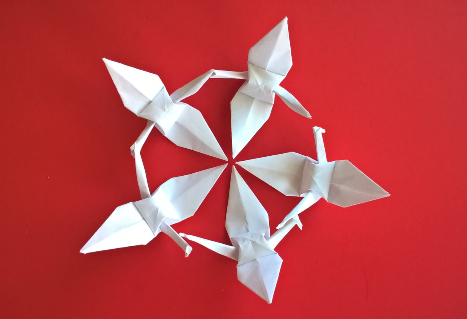 100 Extra Large 8 White Origami Paper Cranes Etsy