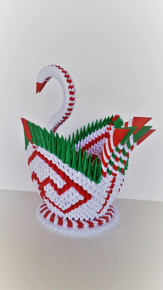 3d Origami łabędź łabędź Holiday Duże Origami Papieru łabędź