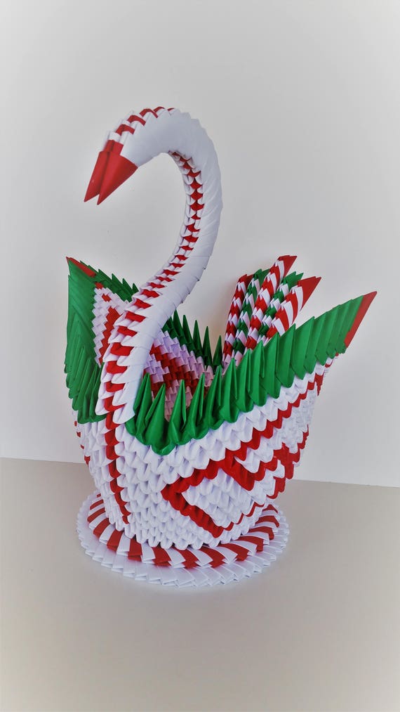 3d Origami łabędź łabędź Holiday Duże Origami Papieru łabędź