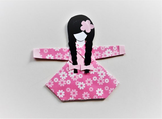korean hanbok paper doll