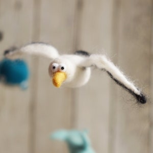 Needle felted seagull