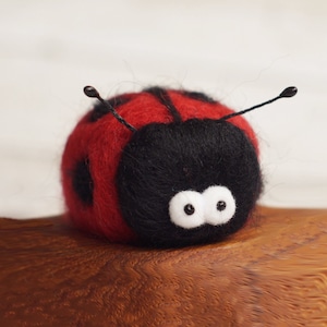 Felted lucky beetle