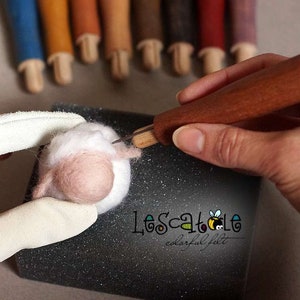 Wooden felting needle holder image 3