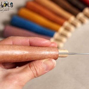 Wooden felting needle holder image 6