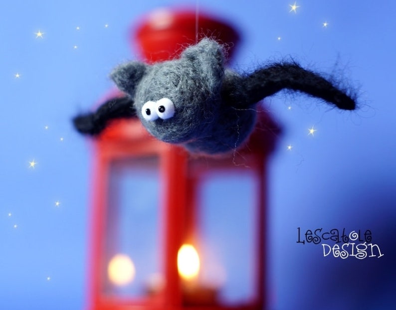 Funny felted bat image 1