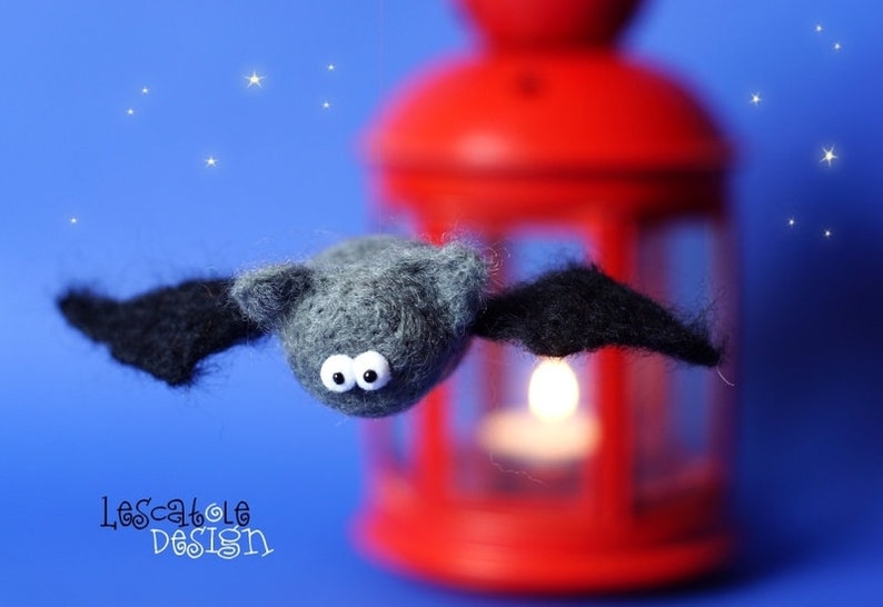 Funny felted bat image 3