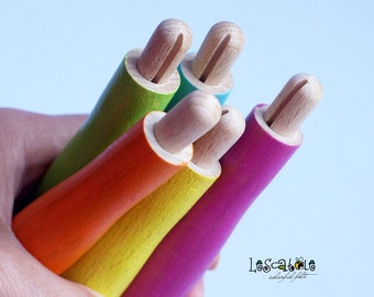 Felting needle holder made of wood in the color of your choice