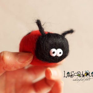 Felted Lucky Beetle image 1