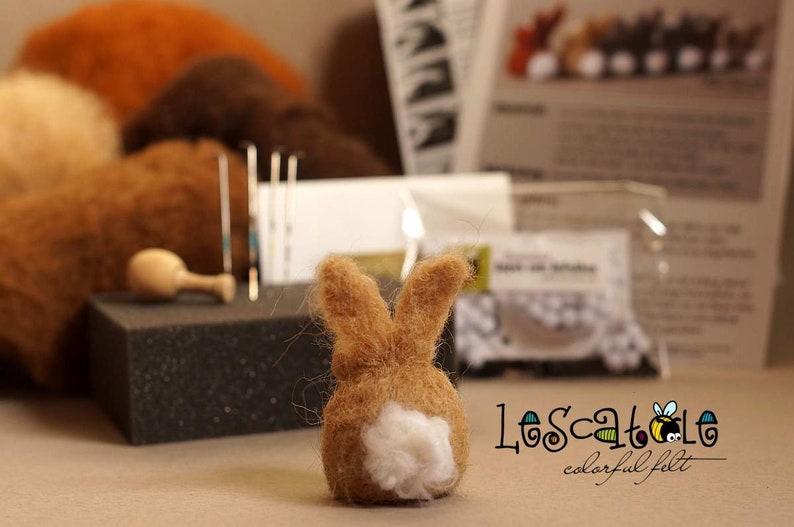 Diy-setNadelfilzen-craft Kit-bunny felts