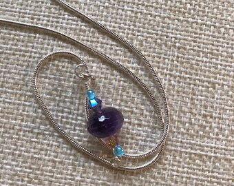 Amethyst and Sterling Silver necklace