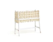 Miniature Planter, Dollhouse Planter, White Wicker Planter, White Planter, Tiny Planter, Miniature Garden, Dollhouse Garden, Miniature Patio