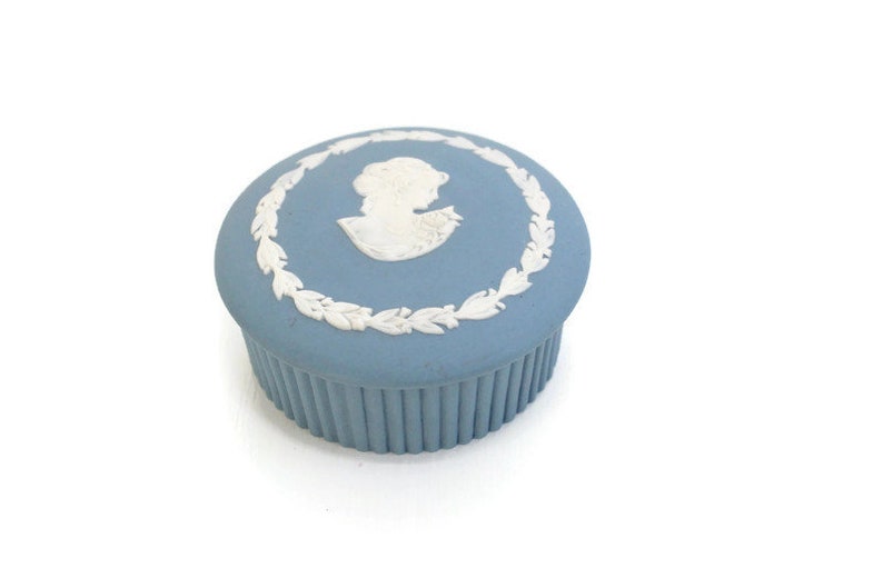 Wedgwood Style Trinket Dish Blue Jewelry Box Wedgwood Style Jewelry Box Wedgwood Style Trinket Box Blue Trinket Box Blue Ring Dish