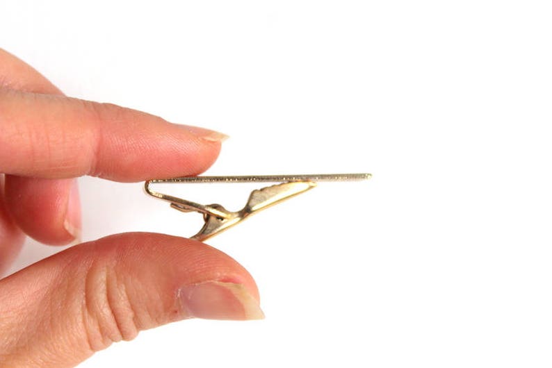 Vintage Tie Clip Minimalist Tie Clip Gold Tie Clip Simple Tie Clip Groom Tie Clip Wedding Tie Clip Gifts for Men Gift for Groom Tie Clip