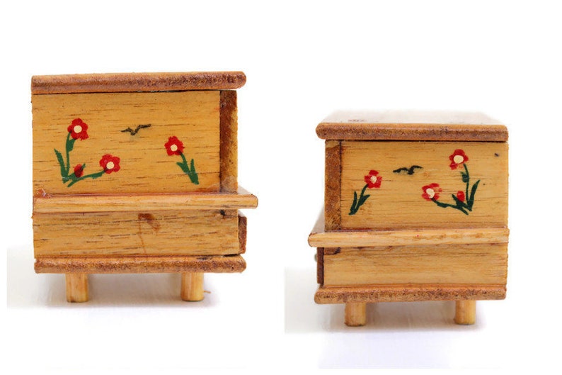 Dollhouse Blanket Chest Miniature Blanket Chest Dollhouse Storage Chest Miniature Trunk Dollhouse Trunk Dollhouse Chest Miniature Chest