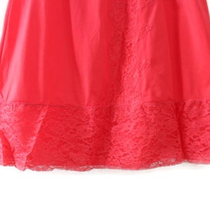 Coral Pink Half Slip with Lace Trim, Vintage image 3