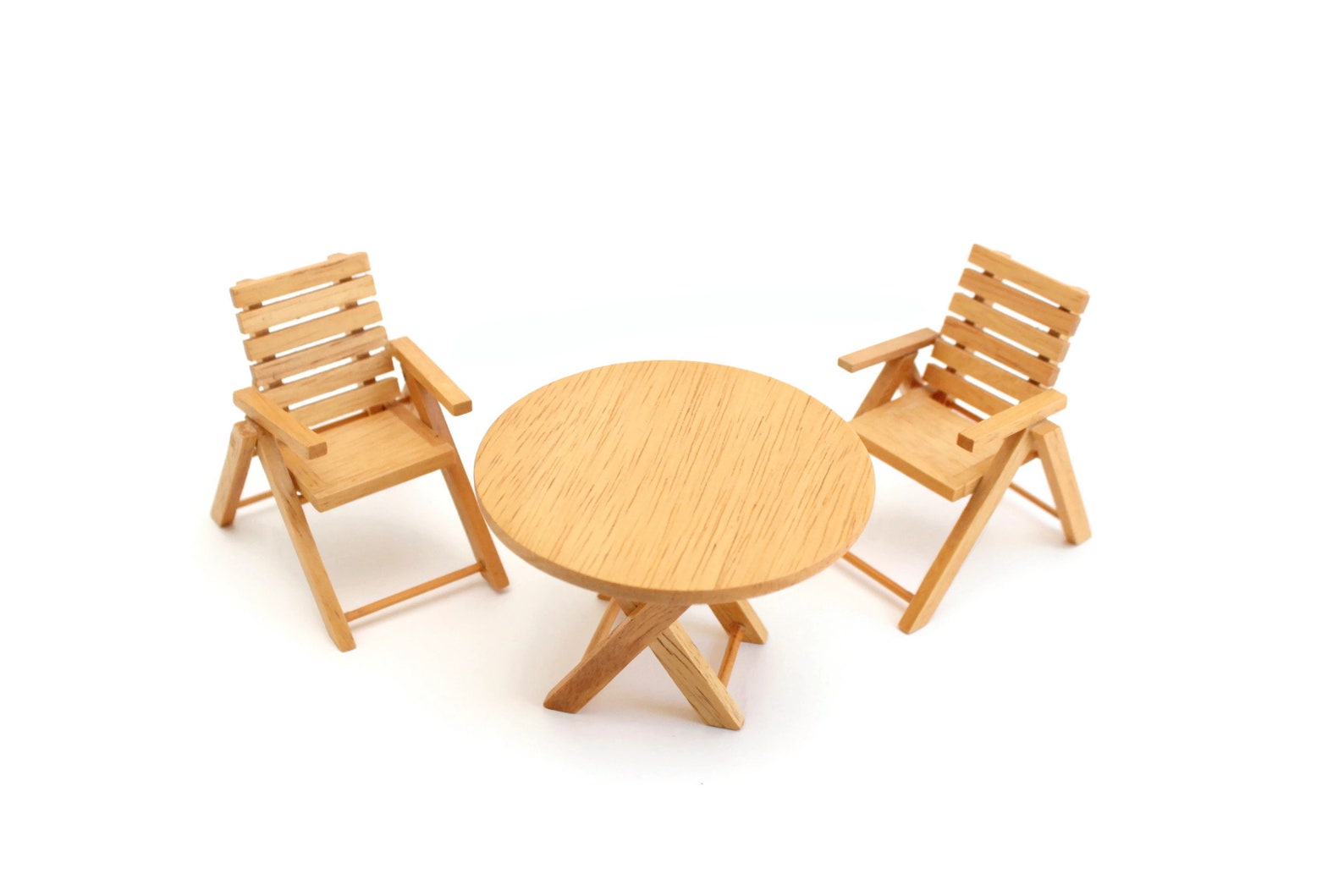 Puppenhaus Tisch & Stuhl Set Miniatur Tisch und Stuhl Set | Etsy