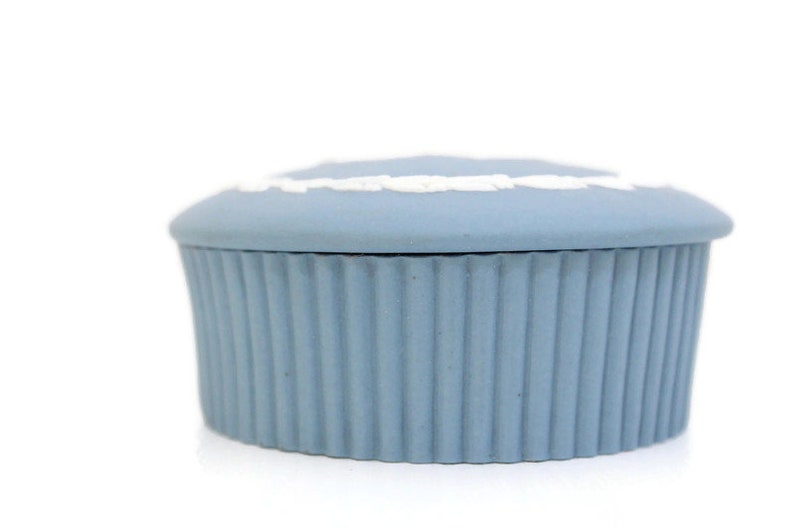 Wedgwood Style Trinket Dish Blue Jewelry Box Wedgwood Style Jewelry Box Wedgwood Style Trinket Box Blue Trinket Box Blue Ring Dish