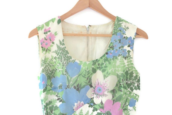 Vintage Dress, Floral Vintage Dress, Maxi Dress, F
