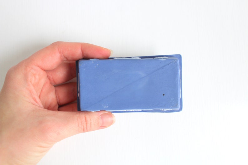 Porcelain Gift Box Wedgwood Style Box Blue Trinket Box Wedgwood Style Trinket Box Tiny Box Trinket Box Blue Gift Box Blue Jewelry Box