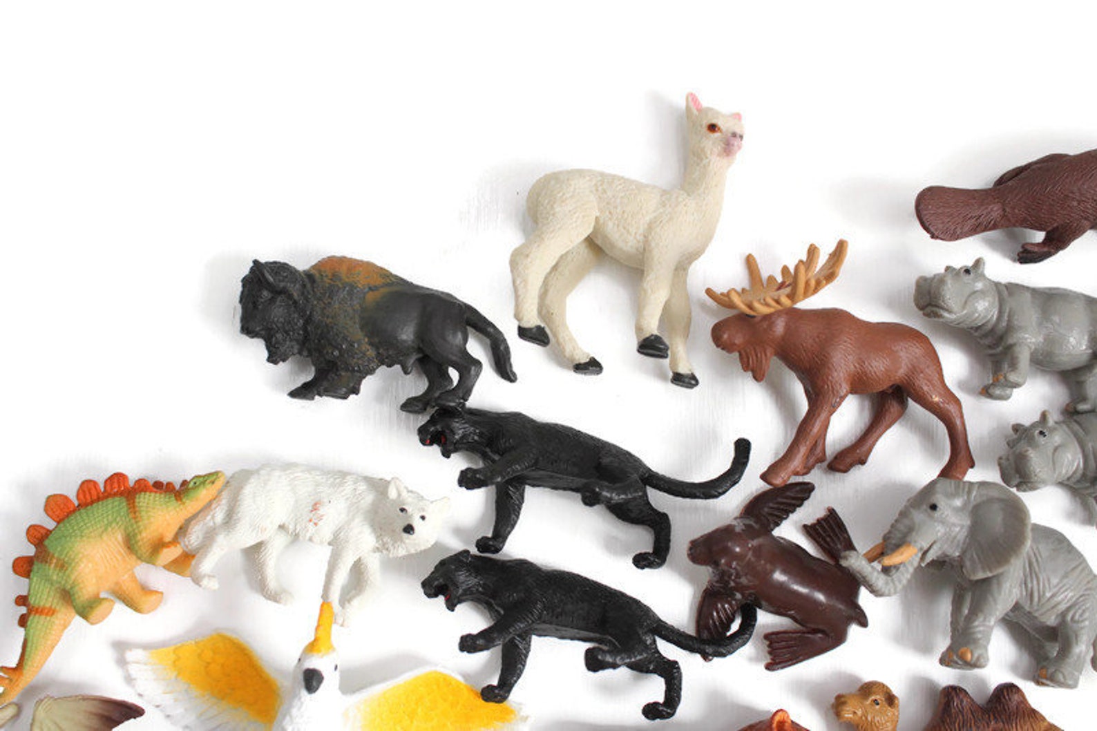 Wholesale Lot of 74 Assorted Plastic Animal Figurines Etsy